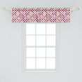 thumbnail image 2 of Ambesonne Chevron Window Valance, Composition Stars Circles, 54" X 12", Multicolor, 2 of 3