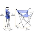 thumbnail image 2 of Bastones y bastones Freshore con asiento plegable de 136 kg - Silla plegable deportiva con asiento de bastón y 4 taburetes para acampar (aleación de aluminio resistente, peso de 1 kg a 2,2 lb, talla X, 2 of 5