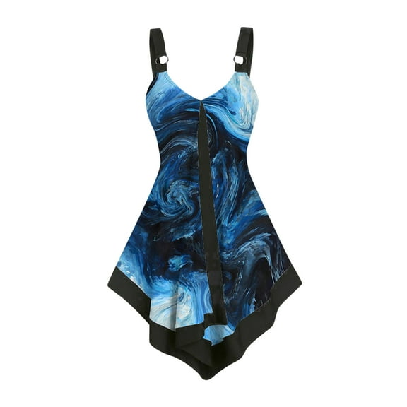 Eashery Women Tank Top Women's Gothic Lace Trim Crop Top Sleeveless Tank Tops sole Clubwear Outfit Navy M