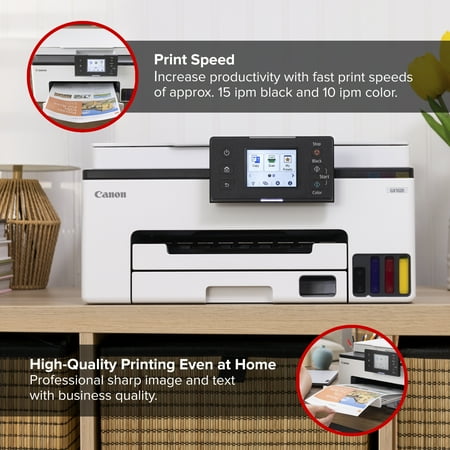 Canon - MAXIFY GX1020 MegaTank Wireless All-In-One SuperTank Inkjet Printer - White