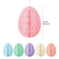 thumbnail image 5 of Dserhfy 6 Pcs Easter Egg Paper Ornaments 3D Colorful Honeycomb Easter Egg Ball Ornament for Kindergarden Shoping Mall Classroom Tree Decoration, 5 of 8