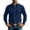 Dark Blue, variant on Bosfbaoi Long Sleeve Button Down Shirts for Men Western Style Point Collar Dual Chest Pockets Solid Casual Work Shirts