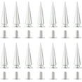 thumbnail image 6 of 30Pcs 2 Styles Punk Style Cone Alloy Rivets Platinum 20.5~28x6.5~9mm 15pcs/set, 6 of 9