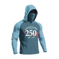 thumbnail image 6 of Men's US 250th Anniversary Hoodie with Built-in Face Mask and Raglan Sleeves Featuring Patriotic Graphic for Independence Day Celebration Fishing Hiking or Outdoor Work Sky Blue XL, 6 of 6