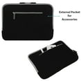 thumbnail image 2 of Microsuede Scratch Resistant Shock Absorbing Bubble Padded Sleeve Case for Asus Chromebook C425, HP Envy 13, MSI Summit E13, 2 of 7