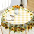 thumbnail image 1 of Mantel Eikione Sunflower redondo 152 cm de poliéster impermeable, 1 of 7
