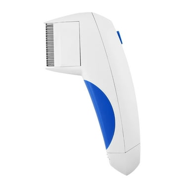 Tradinno Electric Flea Zapper Lice Remover Hair Comb Brush Pet Cat Dog Safe Cleaning Tool White