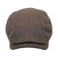 thumbnail image 3 of WITHMOONS Wool Newsboy Cap Flat Cap Ivy Gatsby Golf Cabbie Hat Adjustable Hunting Hat LD31548 (Brown), 3 of 4