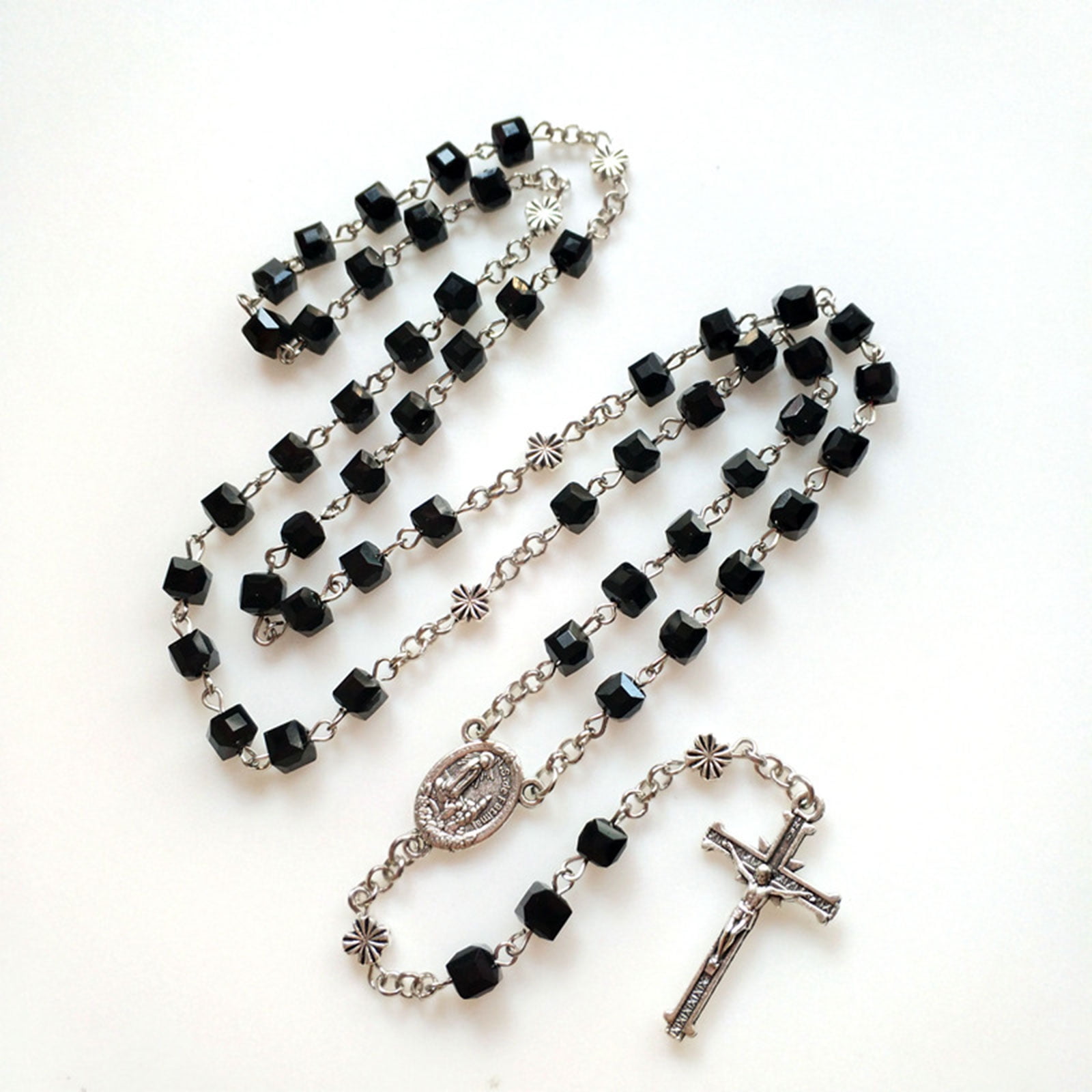 Men's Beaded Necklace With Cross | Lord's Guidance