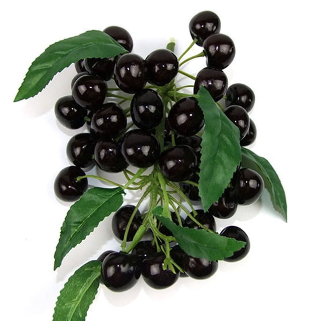 MYG Fake Fruit Longan Artificial Lychee Blueberry Cherries Home Decor