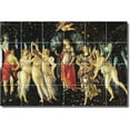 thumbnail image 1 of Ceramic Tile Mural-Sandro Botticelli Mythology 6. 36" w x 24" h using (24) 6 x 6 ceramic tiles, 1 of 3