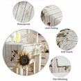 thumbnail image 6 of Vintage Sunflowers Tablecloth Square Table Cloth 60x60 , Waterproof Tablecloth Outdoor Table Cloth, Farmhouse Flowers Wooden Grain Washable Table Cover for Kitchen Dining Party, 6 of 8
