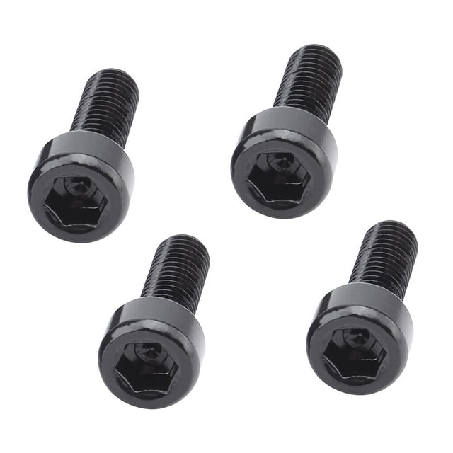 Sonducket Paquete de 4 tornillos para portabidones de bicicleta, tornillos de repuesto de color sólido Type5 NO5
