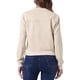 thumbnail image 3 of CHAQUETA DE MUJER INSPIRE CHIC, CORTA DE SUEDE SINTÉTICO, CON CUELLO ALTO, CIERRE DE CREMALLERA, ESTILO BIKER MOTO BOMBER, TALLA XS, BEIGE, 3 of 6
