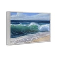 thumbnail image 2 of Stupell Industries Tropical Content Beach Waves Shore White Framed Giclee Art, 18 x 12, by Dimitri Sirenko, 2 of 8