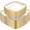 Clear Gold, variant on 100PCS Clear and Gold Disposable Plastic Plates - Square Heavy Duty Party & Thanksgiving Dinner & Dessert Plates, 50 Each