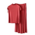 thumbnail image 2 of ylioge Womens Modal-Pajama Sets with Pockets 2 Piece Loungewear Outfits Casual Lightweight Solid Cap Sleeve Tops Wide Leg Pants Homewear Pajamas Set, 2 of 6