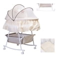 thumbnail image 1 of Cuna Bebé Moisés Mecedora Bambineto Aeiou Beige, 1 of 4
