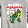 thumbnail image 3 of Toy Story - Christmas Saurus Rex - Toddler And Youth Crewneck Fleece Sweatshirt, 3 of 5