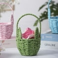 thumbnail image 2 of MXTPOV Rattan-woven Easter Basket, Handmade Easter Bucket, Easter Decorations Candy Bags, Creative Easter Baskets for Party Favors, Home Decor,M, 2 of 5