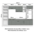 thumbnail image 4 of Cocina Integral Completa Modular Madesa Agata 330cm BG 02, 4 of 4