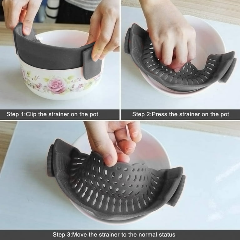 Silicone Pot Strainer Pasta Strainer