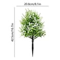 thumbnail image 3 of Yakvarog 17 Inch Spring Artificial Ferns for Outdoors with Ground Stake, Realistic Fake Ferns for Outdoor Planter, Large Fake Fern Artificial Plants Porch Patio Garden Decor, 3 of 6