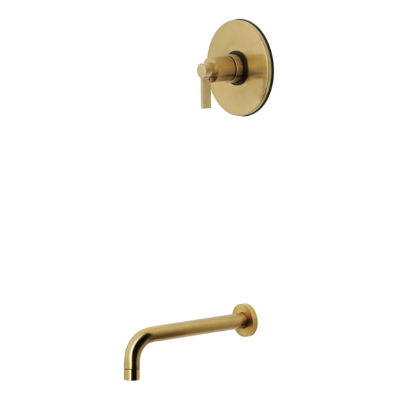 Kingston Brass KB6337NDLTO NuvoFusion Single-Handle Pressure Balanced Tub Faucet in Brushed Brass