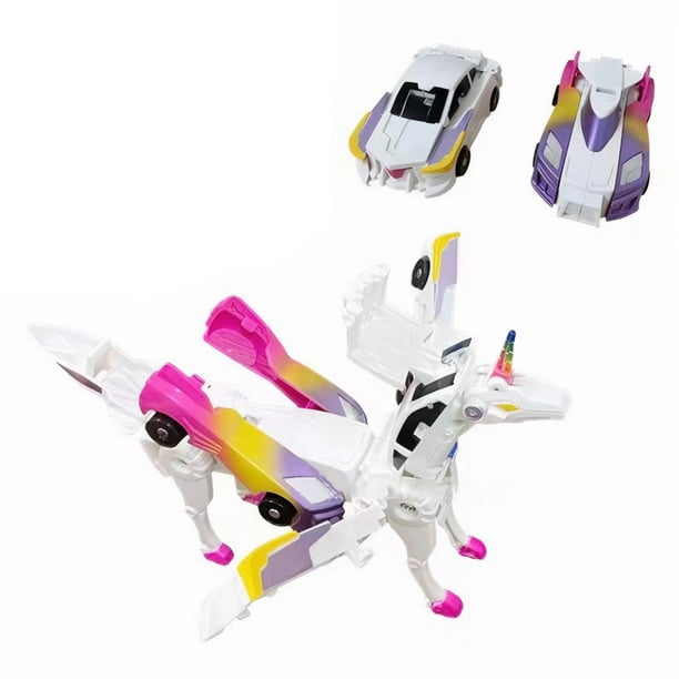 Coche Transformar Figuras 2 en 1 para Regalo Navidad