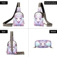 thumbnail image 3 of Goat Head Roses Flowers Crossbody Bags Backpack Chest Bag Shoulder Bag Waist Bag for Outdoor Travel Hiking Fitness Cycling, 3 of 7