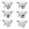 thumbnail image 1 of Bangle Bracelets Stainless Steel 6PCS Charm Bracelets Graduation Gifts for 2021, 1 of 10