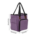 thumbnail image 3 of Gumesh Small Portable Yarn Storage Bag for Knitting Kit, Crochet Tote Organizer for Accessories & Supplies (Bag Only), 3 of 5