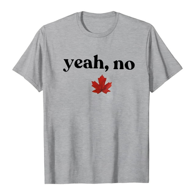 T-shirt pour Hommes Canada Drapeau Canadien Manches Courtes Feuille d'Érable Tee Haut Col Rond Chemise Hawaïenne