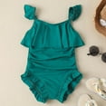 thumbnail image 2 of Swimsuits Solid Toddler One Piece Swimsuit Bikinis for Teen Girl 4-5 Years Girls Fashion, 2 of 7