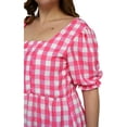 thumbnail image 4 of Vestido con manga bombacha Roman Fashion modelo 4272 fucsia Talla extra 42, 4 of 6