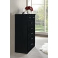 thumbnail image 3 of Hodedah 7 Drawer Dresser with Two Locks, Black, 3 of 7