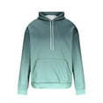 thumbnail image 6 of Momasggi Big and Tall Hoodies for Men Trendy Striped Graphic Hoodie Fall Winter Fleece Lined Pullover Tops Drawstring Long Sleeve Hooded Sweatshirts with Pockets Mint Green M, 6 of 6