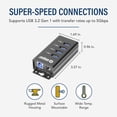 thumbnail image 2 of Hub USB USB Gear de 4 puertos USB 3.2 Gen 1 con adaptador de alimentación de 5 V/2 A, 2 of 6
