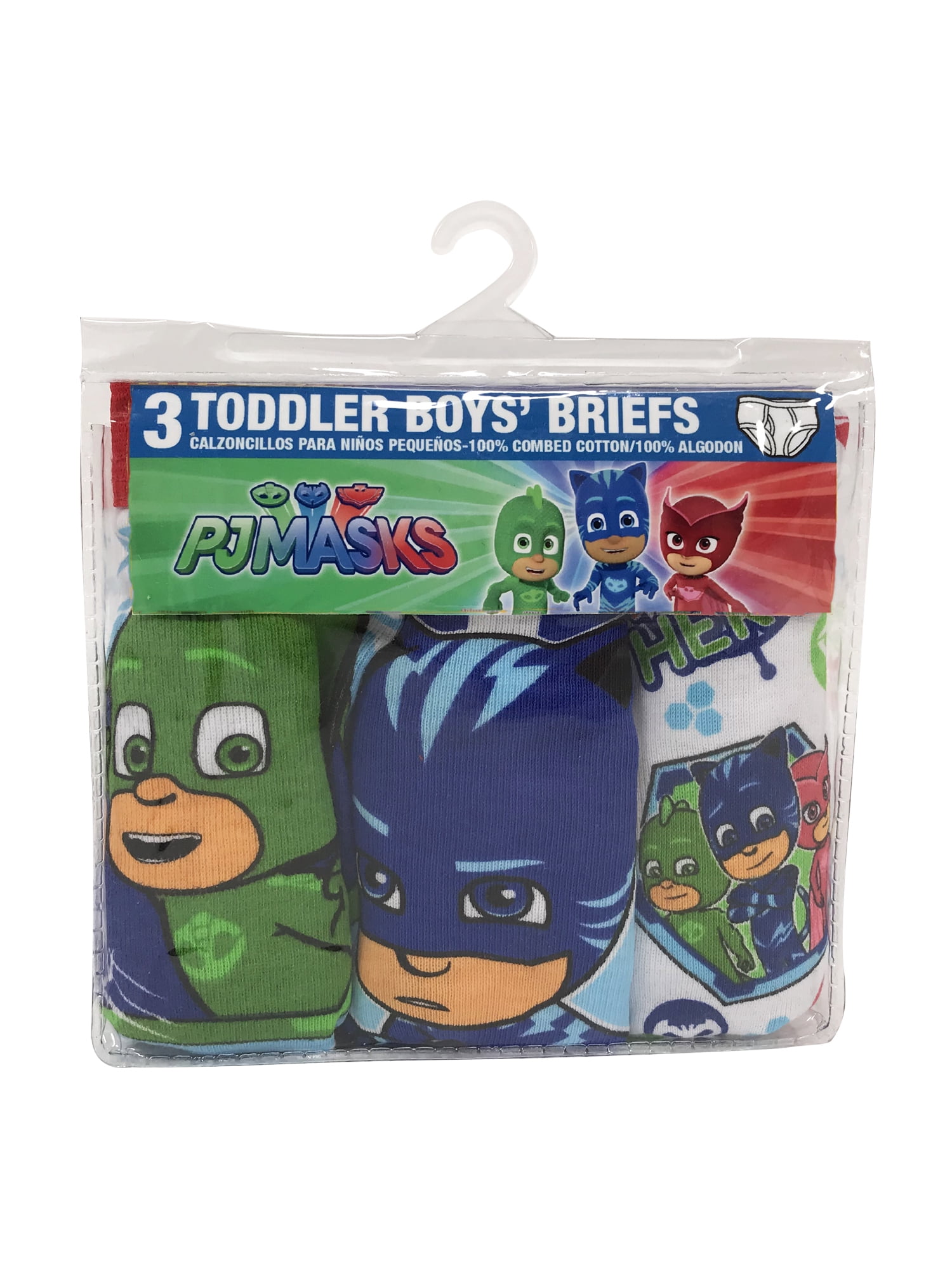 Disney PJ Masks Owlette; Catboy; Gekko, Boys Underwear, 3 Pack Briefs (Toddler Boys)
