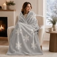 thumbnail image 4 of Flannel Throw Blanket - Soft Polyester Decorative Blanket for Sofa and Bed, Indoor Use, Cozy Relaxation for Bedroom and Living Room, 150 x 100 cm A, 4 of 6