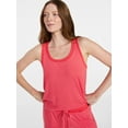 thumbnail image 5 of Joyspun Women's Cozy Lounge Collection Hacci Knit Tank Top and Shorts Pajama Set, 2-Piece, Sizes XS-3X, 5 of 6