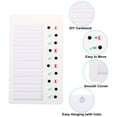 thumbnail image 5 of Uxcell Checklist Board Set, 2 Pcs Plastic Memo Chore Chart Task Schedule Blank Surface with Blank Cardstock Pen , White, 5 of 6