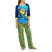 Assorted Women's and Women's Plus Microfleece Pajama 2 Piece Sleepwear Set