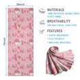 thumbnail image 2 of Red Strawberry Plants Fruit Cat Hot Yoga Mat Towel Non Slip for Hot Yoga - Quick-Drying Yoga Mat Cover with 4 Corner Pockets with Travel Bag - Hot Yoga Towel Non Slip 74"x26", 2 of 6