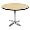 OFM Model FT42RD 42" Round Flip-Top Multi-Purpose Table, Oak