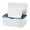 White Blue, variant on Wipes Dispenser Baby Wipe Holder with Lids, Keeps Wipes Fresh, Refillable Wipes Container with Sealing Design, Bathroom Tissues Wipes Case Box
