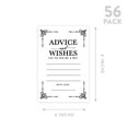 thumbnail image 5 of Koyal Wholesale Black Art Deco Wedding Advice & Well Wishes Guest Book Cards for Bride and Groom, 56 Pack, 5 of 5