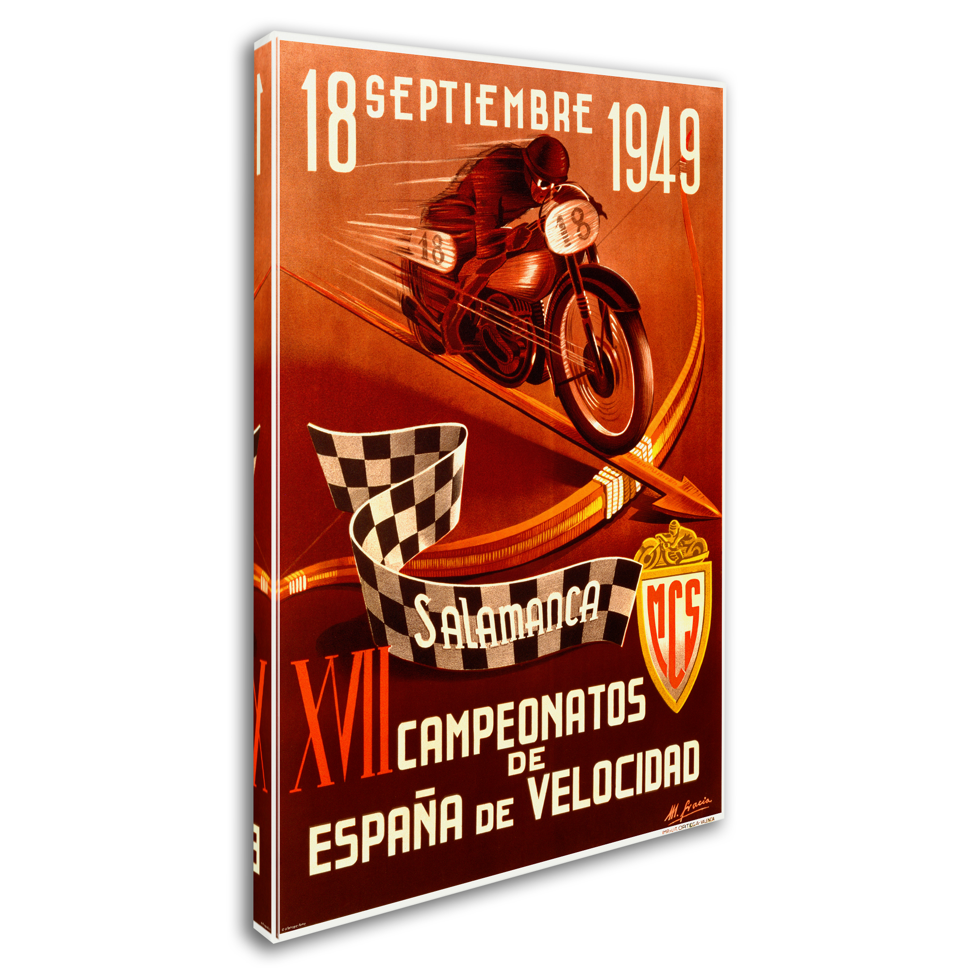 Trademark Fine Art 'Racing 1' Canvas Art by Lantern Press