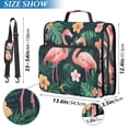 thumbnail image 2 of FORMRS Zipper Binder with Shoulder Strap 2-inch Ring 500 Sheet Capacity File Bag, Flamingo Leaves Pattern, 2 of 5