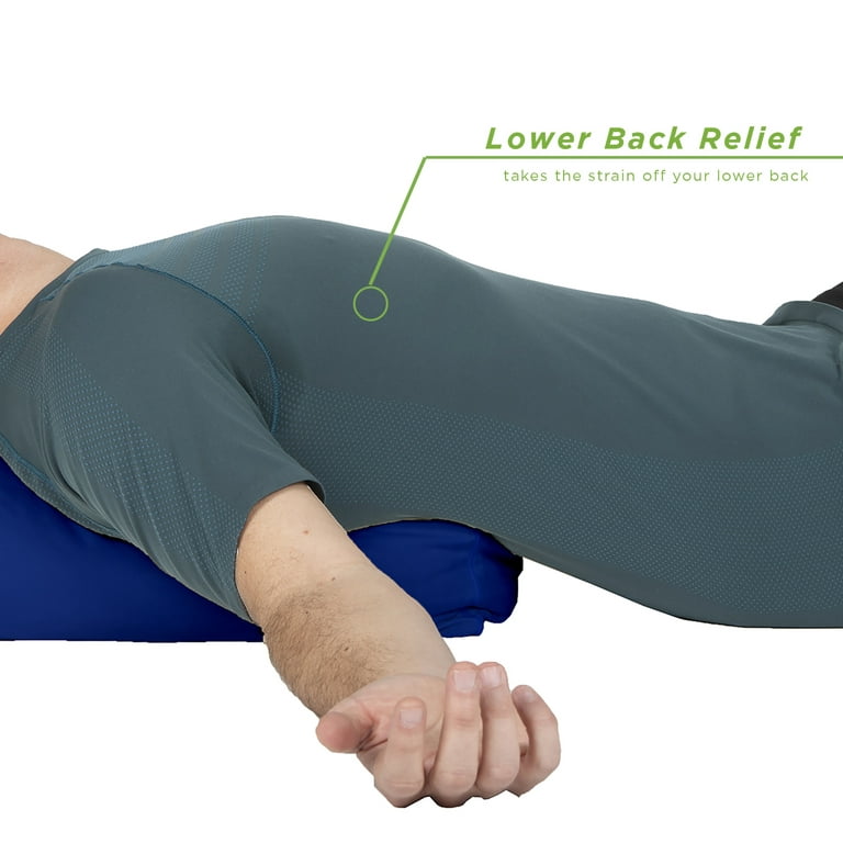 Practical Yoga Bolster Pillow, Yoga Waist Pillow Lumbar Vertebra Pelvis  Correction Bolster Cushion Memory Foam Block
